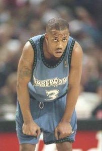 Maillot De Basket Minnesota Timberwolves Stephon Marbury 3 Engrener Retro Bleu